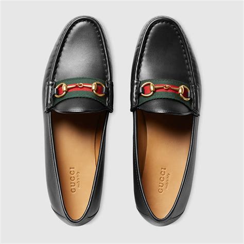 black gucci loafers